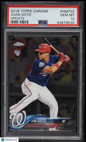 2018 Topps Chrome Update Juan Soto #HMT55 PSA 10
