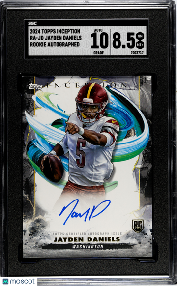 2024 Topps Inception Jayden Daniels #RA-JD Rookie Autograph SGC 8.5 Auto 10