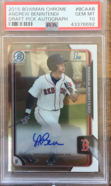 Andrew Benintendi auto PSA 10