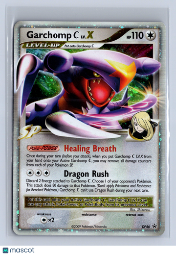 2009 Pokemon Black Star Promo Garchomp C LV. X Holo Black Star Promo #DP46