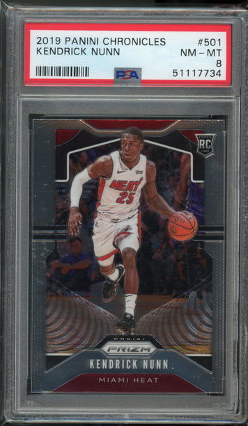 2019 Chronicles Prizm Update Kendrick Nunn PSA 8