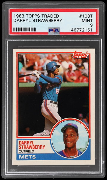 1983 Topps Traded Darryl Strawberry PSA 9 RC