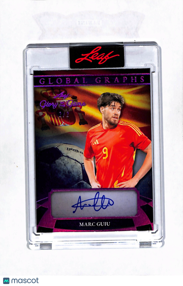 2026 Leaf Glory of the Game Global Graphs Marc Guiu #GR-MG1 Purple Auto