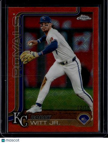 2025 Topps Chrome Bobby Witt Jr. #93 Orange Refractor /25