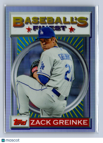 2013 Topps Finest Baseball's Finest Zack Greinke #93F-ZG Refractor /25 /25