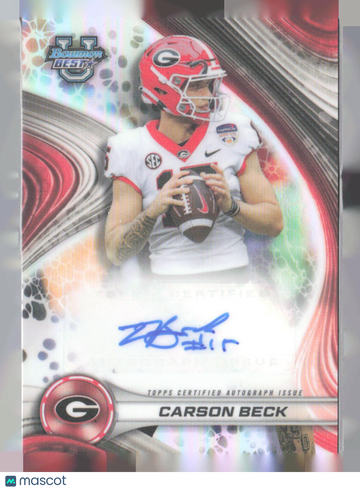 2024 Bowman University Best Carson Beck #BOA-CBE Best of 2024 Autographs AU
