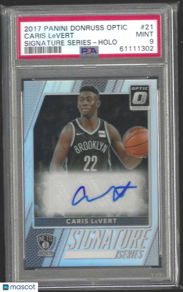2017 Panini Donruss Optic Signature Series Caris Levert #21 Holo PSA 9