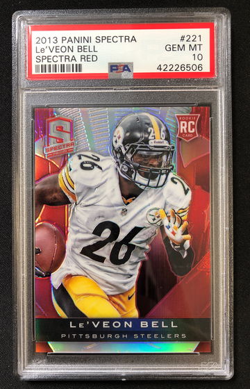 2013 Panini Spectra - Le'Veon Bell - Rookie Red SSP /25 PSA 10 Gem Mint