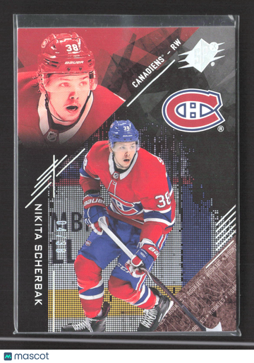2018 Upper Deck SPx Hockey Nikita Scherbak #VN49T