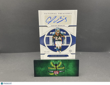 2021 Panini National Treasures Champ Bailey #S-CB Signatures /99