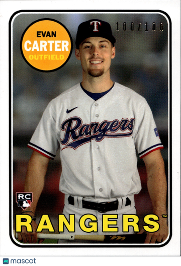 2024 Topps Rookie Through The Years Evan Carter #RTTY-10 /100 RC