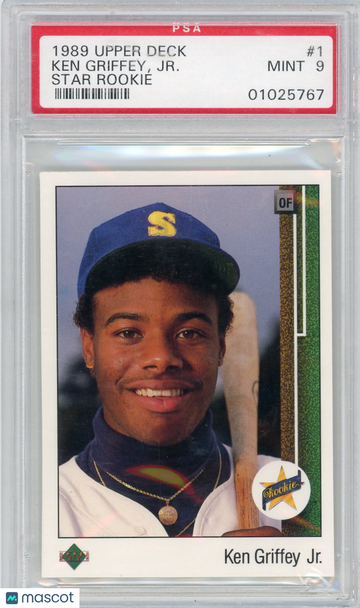 1989 Upper Deck Ken Griffey JR. #1 Star Rookie PSA 9