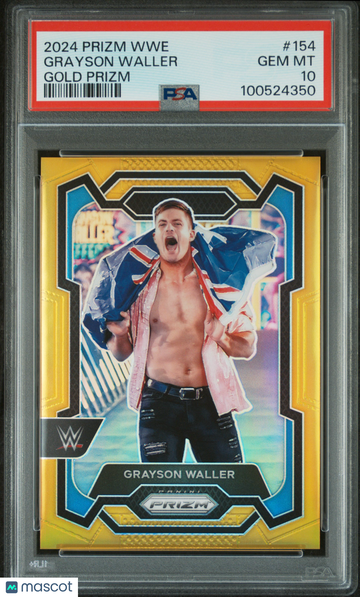 2024 Panini Prizm WWE Grayson Waller #154 Gold PSA 10