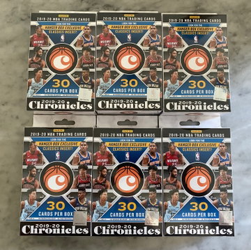 2019-20 Chronicles Basketball Hanger Box Lot(6)