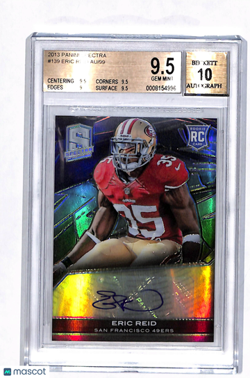 2013 Panini Spectra Eric Reid 99 #139 /99 Rookie BGS 9.5 Auto 10