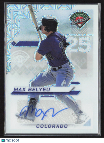 2025 Panini Prospect Edition Prizm Mojo Auto Max Belyeu #186 /25