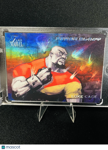 2023 Fleer Marvel Flair Power Blast Rainbow Foil Luke Cage Power Blast #PB19
