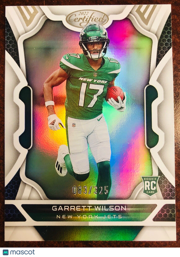 2022 Panini Certified #111 GARRETT WILSON ROOKIE Mirror Parallel SP /325 RC Jets