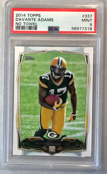 Davante Adams Rookie 2014 Topps #337 - PSA 9 Mint - Green Bay Packers