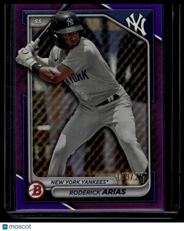2024 Bowman Roderick Arias #BP-100 Prospects Purple SN
