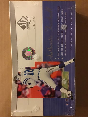 2000 SP Authentic Football Factory sealed box - TOM BRADY RC?