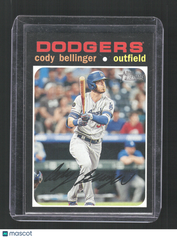 2020 Topps Heritage Cody Bellinger #257b Action Image