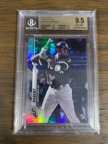 LUIS ROBERT 2020 Topps Series 2 RC Rainbow Foil #392 BGS 9.5 True Gem Mint+