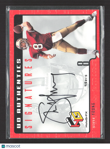 1999 Upper Deck HoloGrFX UD Authentics Signatures Steve Young #SY