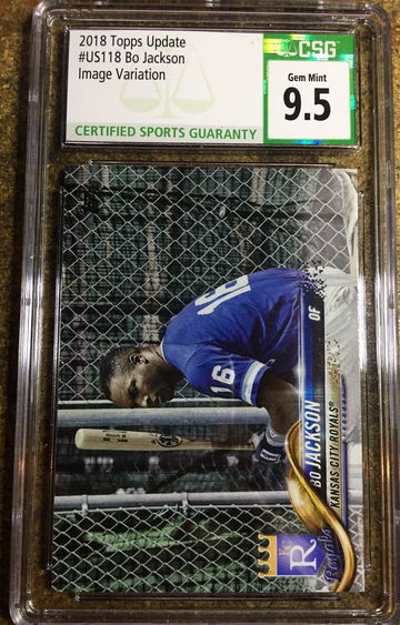 2018 Topps Update SP Bo Jackson CSG Gem Mint 9.5