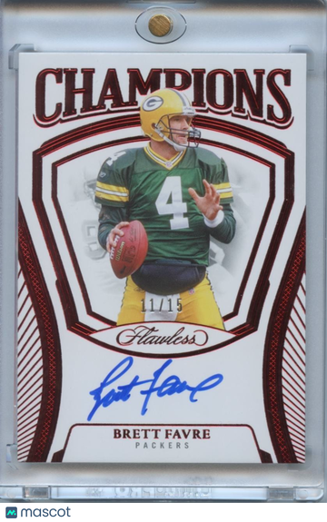 Brett Favre 2025 Flawless Champions Auto Autograph Green Bay Packers 11/15