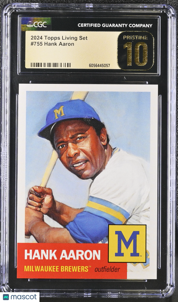 2024 Topps Living Set Hank Aaron #755 CGC 10