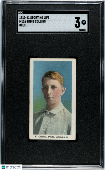 1910 Sporting Life (M116) Eddie Collins Blue SGC 3