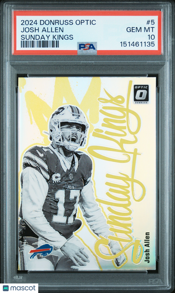 2024 Panini Donruss Optic Sunday Kings Josh Allen #5 PSA 10