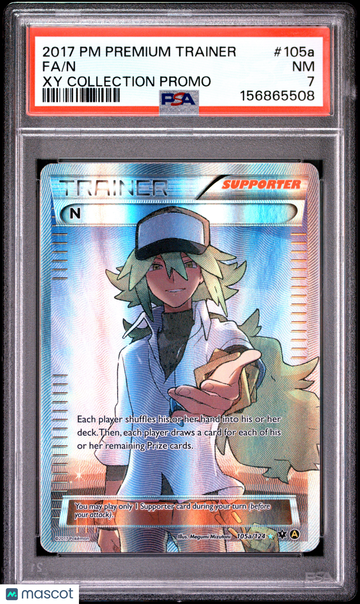 2017 Pokemon Premium Trainer Xy Collection Promo N Xy Collection Promo Fa PSA 7 #105a