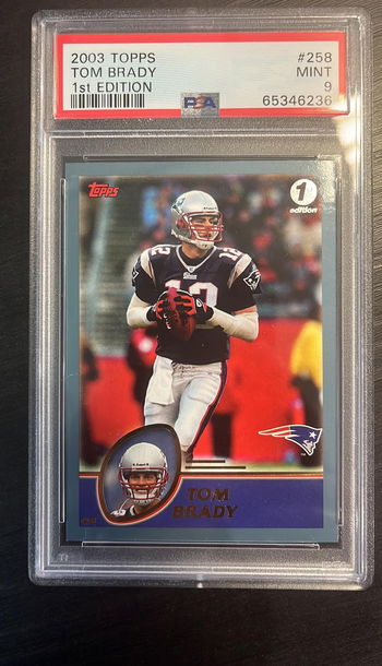 2003 Topps 1st Edition Tom Brady PSA 9
