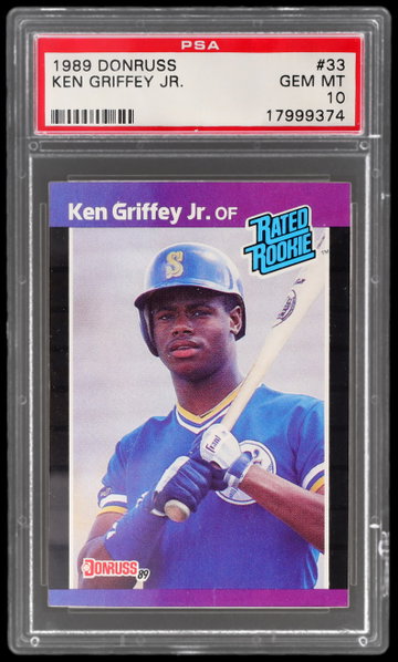 1989 Donruss Ken Griffey Jr. Rated Rookie PSA 10 RC