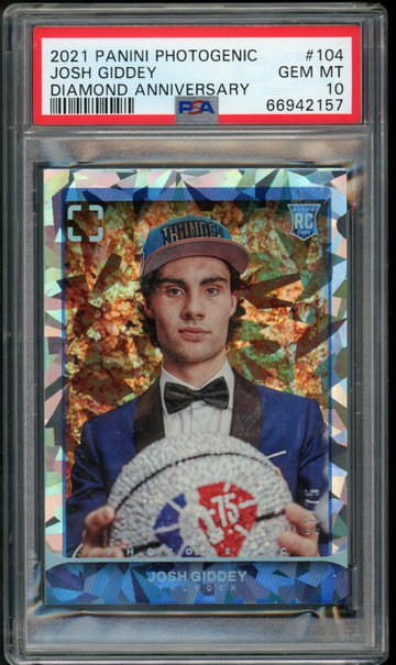 2021 Photogenic Josh Giddey Diamond Anniversary /75 PSA 10