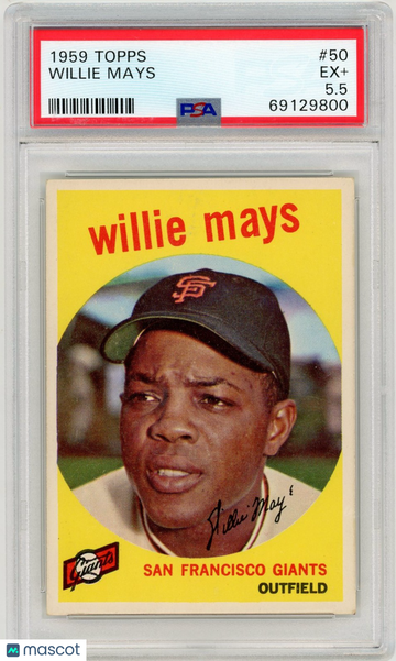 1959 Topps Willie Mays #50 PSA 5.5