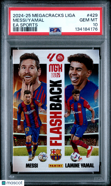 2024 Panini Megacracks MGK Laliga Ea Sports Lionel Messi Lamine Yamal #429 PSA 10