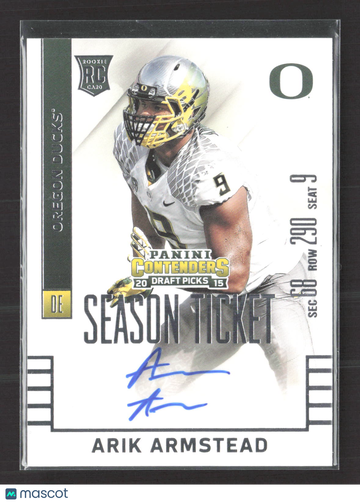 2015 Panini Contenders Draft Picks Arik Armstead #154 RC Auto