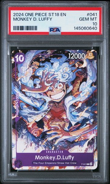 2024 One Piece Starter Deck-Purple Monkey D. Luffy Monkey D. Luffy #41 PSA 10