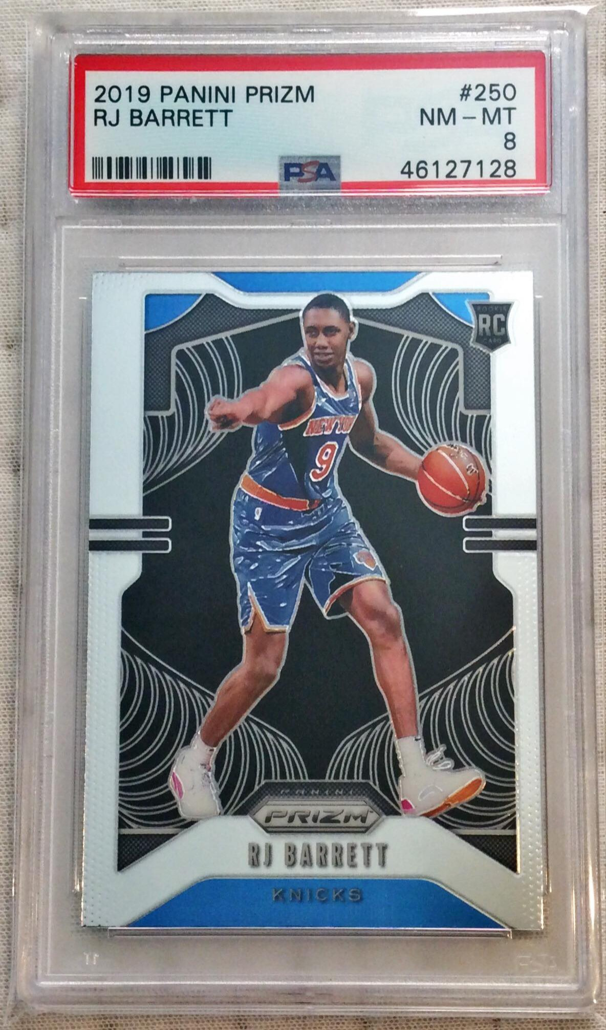 RJ Barrett 2019 Panini Prizm PSA 8
