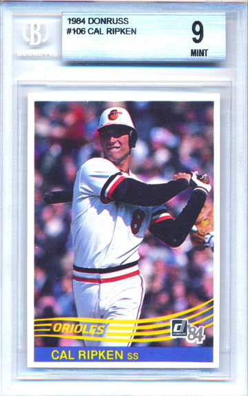1984 Donruss #106 Cal Ripken JR HOF 9