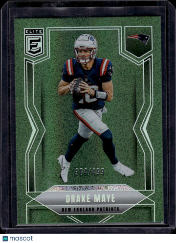 2025 Panini Donruss Elite Status Drake Maye #65 Green