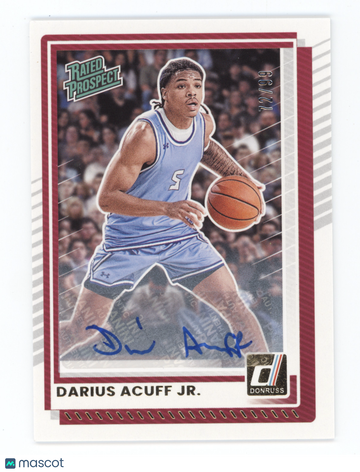 2025 Panini Donruss Rated Prospect Darius Acuff Jr. #63 Autograph /99