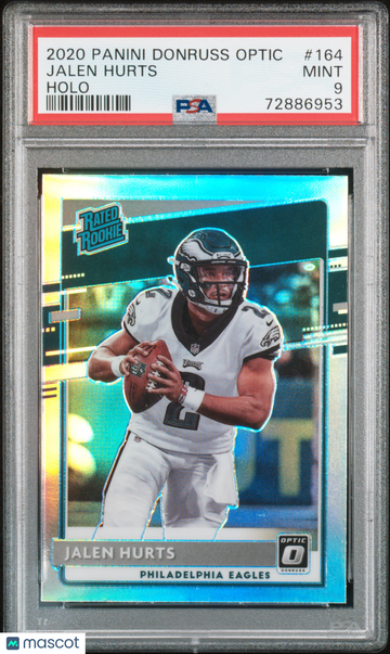2020 Panini Donruss Optic Jalen Hurts #164 Holo PSA 9