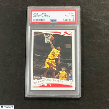 2005 Topps LeBron James #200 PSA 8