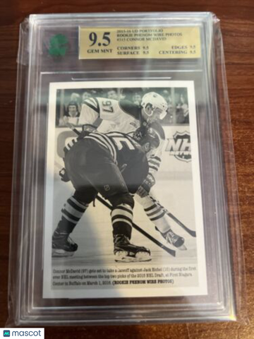 2015-16 Upper Deck Portfolio Connor McDavid #315 Rookie MNT 9.5