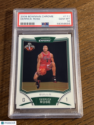2008 Bowman Chrome Derrick Rose #111 Rookie RC PSA 10