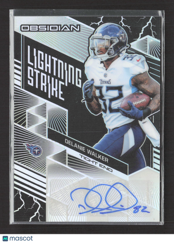2018 Panini Obsidian Lightning Strike Delanie Walker #LS-40 085/100 Auto